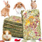 Rabbit Toys 24pcs Bunny Toy Guinea Pig Treats Timothy Hay Chew Toys