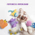 5 Packs Nocciola Squeaky Dog Toy Plushies, Cute Soft Squeak Crinkle Plush Stuffed Durable Pet Animal Chew Puppy Toys