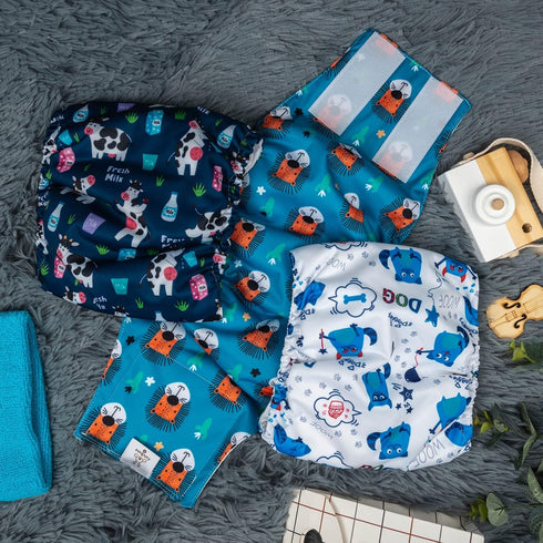 DM14XS CuteBone Male Dog Diapers Washable for Poop and Pee