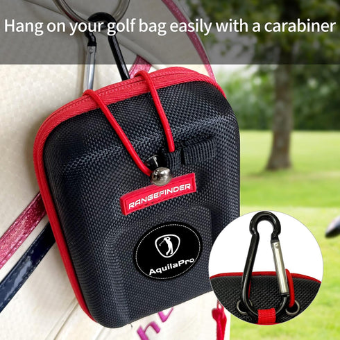 Golf Rangefinder Case, Compatible for Bushnell/Callaway/Tectectec, Waterproof, Shockproof & Moisture-Proof, Includes Carabiner & Hook Strap, Ideal for Golfers/Hunters