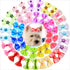 YOY 40pcs / 20 Pairs Adorable Grosgrain Ribbon Pet Dog Hair Bows - Rubber Bands for Puppy Topknot Cat Kitty Doggy