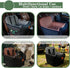 Dogs,2 Dog Car Seat for Small/Medium Adjustable Seat Belt,Memory Foam with Soft Fabric Pets Travel Car Bed