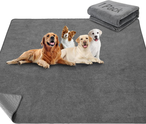 LOOBANI Non-Slip Washable Pee Pad for Dogs, 1 Pack Extra Large Reusable