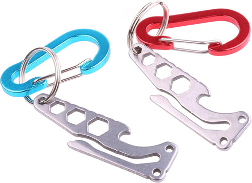 2 Pack Stainless Steel Dog Poop Bag Holder Leash Waste Carrier Hands Free Knot Holder for Pets