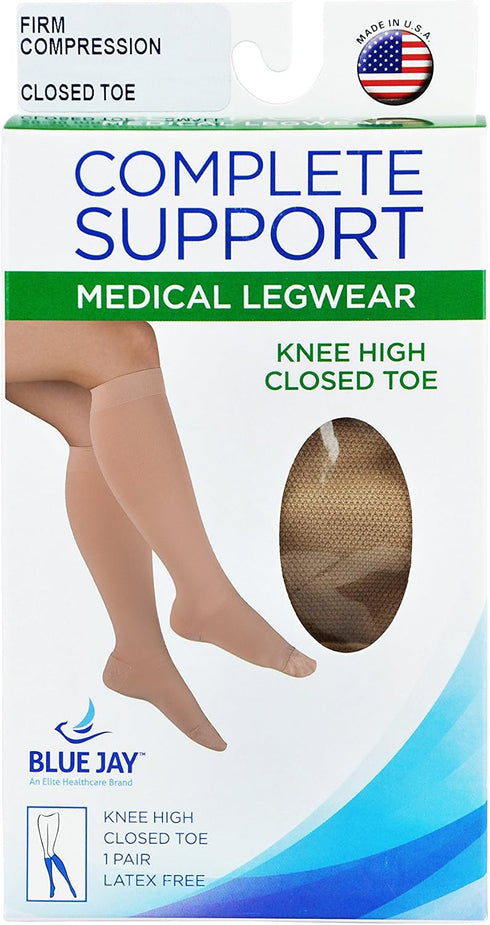 Blue Jay An Elite Healthcare Brand Fashion Below Knee Stockings | Complete Medical Healthcare | Easy to Use, Smooth