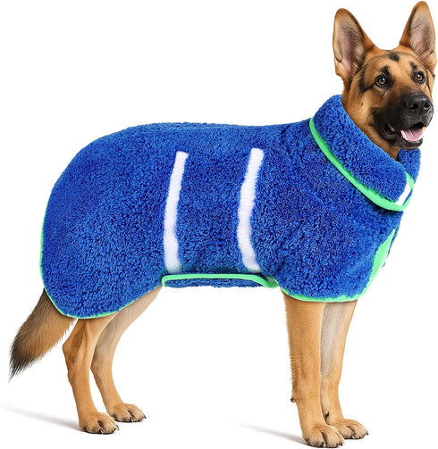 Dog Bathrobe Super Absorbent Dog Towels Large Quick Drying Robes for After