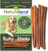 Natureland 6" Bully Sticks Standard Thickness - All-Natural, Free-Range, Grass-Fed, 100% Beef Dog Chews (20 Pack)