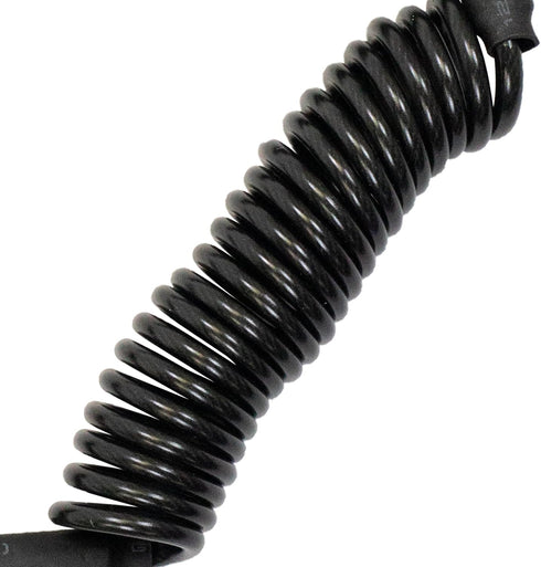 Scuba Choice Diving Black Snappy Coil Camera Lanyard Clip - 1.3m Coil with QB Buckles