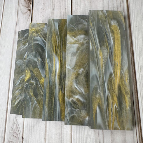 Pre-Cut Epoxy Resin Scales Blanks for Decorative Inlays in Guitar Bodies, Knife Handle, Gun Grips