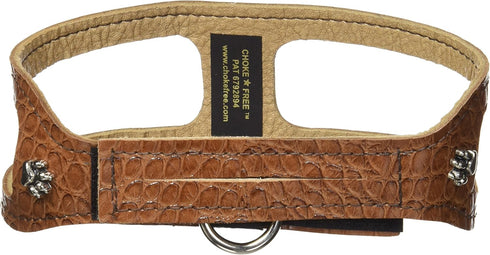 Pet Shoulder Collar, 16", Croco Mocha