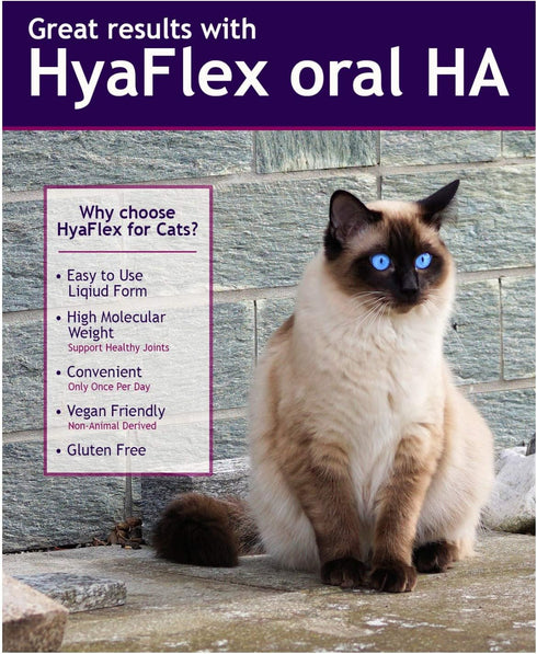 Hyalogic HyaFlex Hyaluronic Acid for Cats, Natural Cat Joint Supplement, 30ml