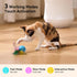 3 ZOMISIA Interactive Cat Toy Ball, Hide and Seek Cat Toys in Play Mat, Moving Rolling Kitten Toys for Indoor Bored