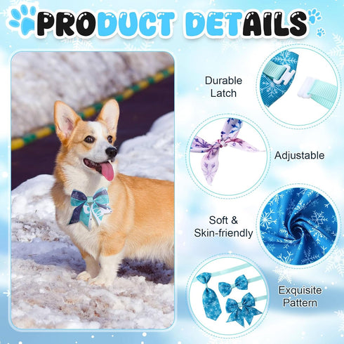 120 Set Summer Reginary Pcs Winter Dog Bandanas Bulk Dog Bows Bow Ties Cat Scarf Colorful Washable Triangle Pet