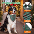 2 Pack, Doncida Red Green Buffalo Plaid Dog Bandanas for Christmas Reversible Triangle Dog Scarf for Medium and Large