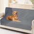 smiry Waterproof Dog Blanket - Reversible Bed Cover, Soft Washable Couch Protector for Dogs, 68"x82", Grey/Dark Grey