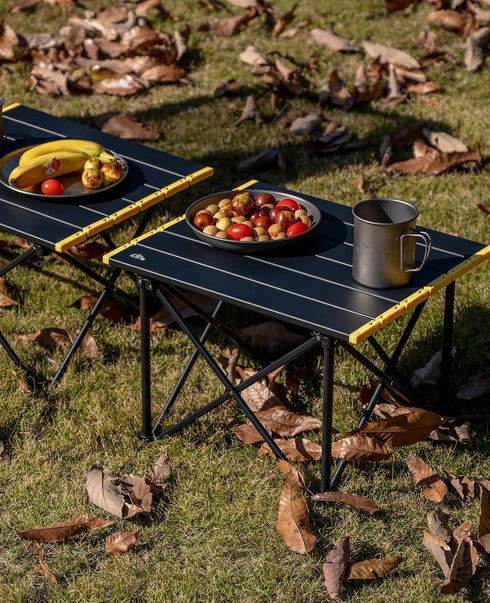 iClimb Ultralight Compact Camping Folding Table with Carry Bag, Reinforced Green - S