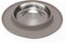 Messy Cats Single Silicone Feeder with Stainless Saucer Shaped Bowl, Anti-Slip Non-Skid Cat Food Bowl (1.75 Cups, Grey)