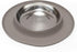 Messy Cats Single Silicone Feeder with Stainless Saucer Shaped Bowl, Anti-Slip Non-Skid Cat Food Bowl (1.75 Cups, Grey)