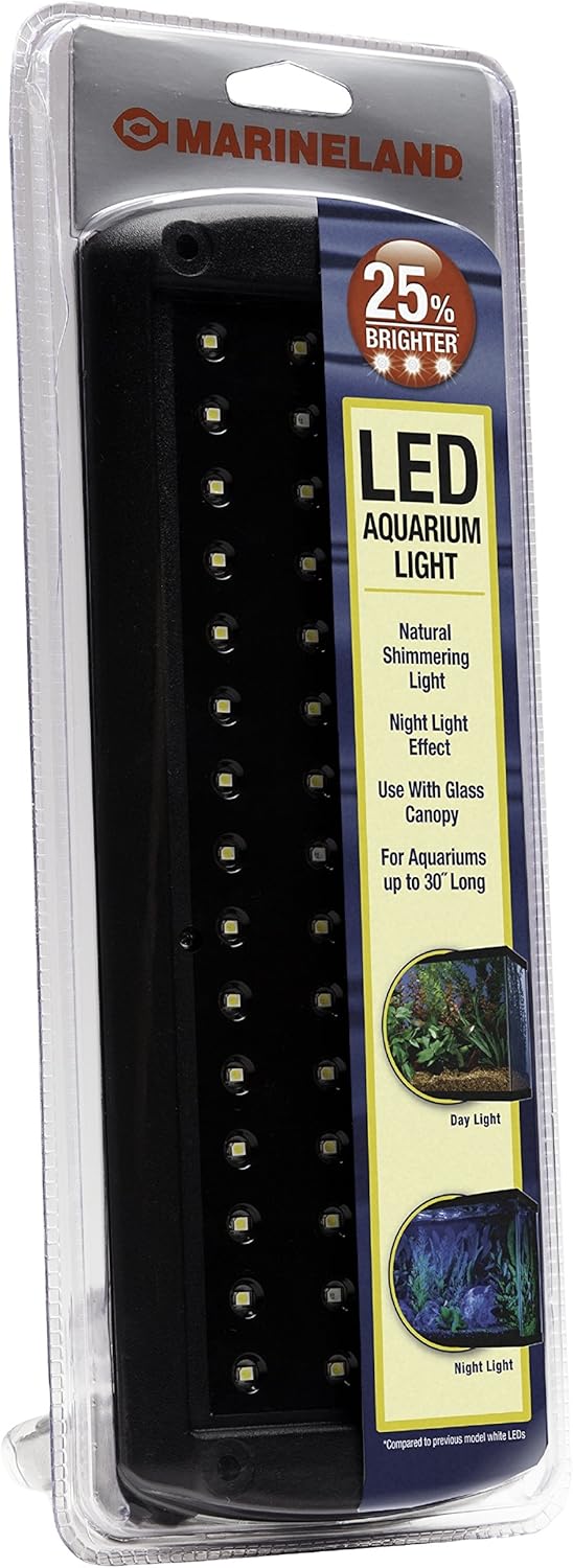 Marineland 32996 LED Light, Natural Shimmering Light for Aquariums, Glass