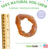 Nature Gnaws USA Turkey Tendon Rings for Dogs, 8oz - Premium Natural Grain Free Chew Treats for All Breeds