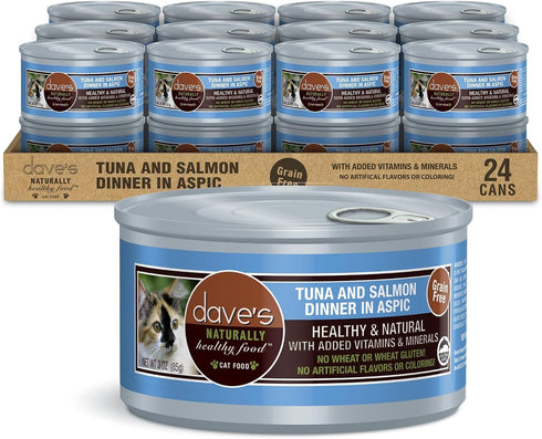 Dave's Pet Food Grain Free Wet Cat Food (Tuna & Salmon in