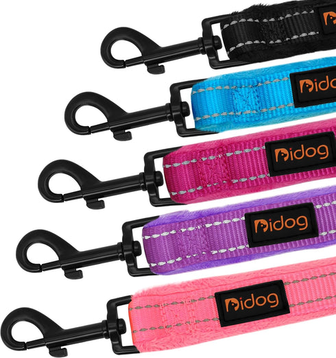 Didog 4 FT Long Dog Walking Leash with Soft Flannel Padded Handle, Reflective for Small Medium Dogs Night Safety
