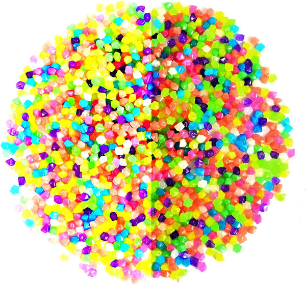 Abnaok 600PCS Glow in The Dark Rocks for Aquarium Decoration, Outdoor Decor, Garden Lawn Yard, Walkway, Driveway