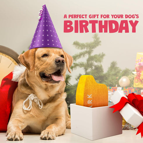 Funny Dog Toys with Squeaker, Cute Parody Toys for Small, Medium, Large Dogs, Dog Birthday Gifts, Peach