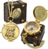 Handmade Brass Antique Compass with Leather Case Vintage Finish Functional Pocket Navigation