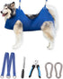 Kkiimatt 10 in 1 Dog Pet Grooming Hammock Harness with Nail Clippers/Trimmer,