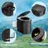 Portable Camping Toilet with PU Cushion, Folding Porta Potty for Adults with Lid and Toilet Paper Holder, Waterproof