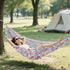 Hammocks 2 500 lbs Hammock Backpacking ALAZA Paisley Crayon Drawing Camping Single or Person Portable Parachute Travel