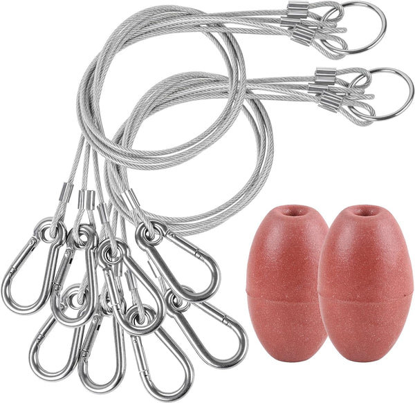 4 Arm Crab Trap Harness with Durable Nylon/Heavy Duty Metal Hooks for