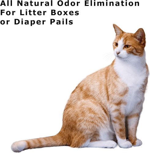 (4 Pack) Bamboo Charcoal Deodorizer Bag for Litter Disposal Box/Diaper Pails - Replacement Inserts for PetFushion