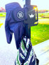 Golf Metal Landing Pad I Magnetic Cart Attachment or Bag Clip for Quick Use of Golf Gear & Accessories - Velcro Strap