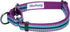 Blueberry Pet 3M Reflective Multi-Colored Stripe Martingale Dog Collar, Small, Violet and River Blue, Heavy Duty