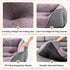 MIXJOY Dog Beds for Medium Dogs, Washable Orthopedic Rectangle Bed, Soft Rabbit-Velvet Cozy Cuddler with Anti-Slip