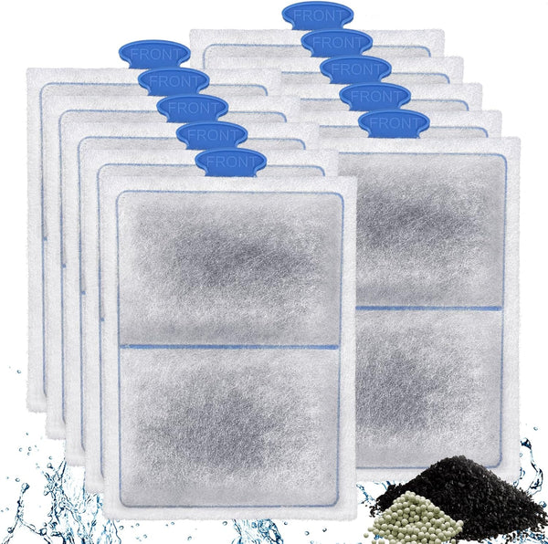 driamor 10 Pack PF-L Filter Cartridges for Top Fin Silenstream Filter, Replacement for TOP FIN Power Filters