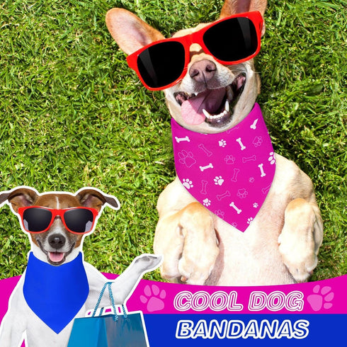 100 Pets(31.5 21.65 21.65 Inch) Kacctyen Pieces Dog Bandanas Bulk Plain Blank Heat Transfer Triangle Dog Bibs Washable