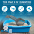 SCRAPE 'N' SCOOP Cat Litter Clump Remover - 2 in 1 Litter Box Scooper & Scraper for Pet Accessories