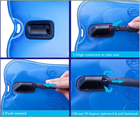 WACOOL 3L 100oz BPA Free EVA Hydration Pack Bladder, Leak-Proof Water Reservoir