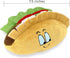 4 Pack Fiesta Dog Chew Toys and Sombrero - Mexican Squeak Plush Toys for Chihuahuas - Taco, Tequila, Hot Sauce