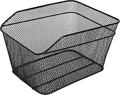 Rear Bike Basket, Bicycle Rack Basket with Rainproof Reflectors and Cargo Net, 15.45 * 11.6 * 7.1 inches
