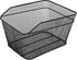 Rear Bike Basket, Bicycle Rack Basket with Rainproof Reflectors and Cargo Net, 15.45 * 11.6 * 7.1 inches