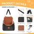 30lb, Dog Car Seat for Small Dog with Washable Mat, Memory Foam Booster Seat for Dogs Under Elevated Pet Seat
