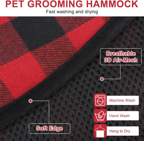 Hammock Trimming BEAUTYZOO Dog Grooming Harness for Nail - Adjustable Pet Restraint Sling for Small Medium Large