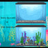 13 Pieces Aquarium Decorations Kit, Small Resin Castle and Rockery Betta Fish Cave Set