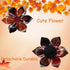 Elegant little tail Fall Dog Collar, Halloween Plaid with Flower Adjustable Collar for Small Dogs