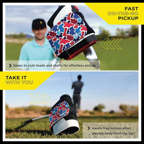 STICKIT Magnetic Rangefinder Strap - Strong Magnet for Golf Carts and Clubs, Size Adjustable
