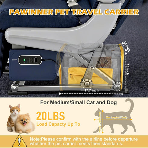 17.7"x13"x13" 20lbs), Cat Carriers, Collapsible Pets Travel Carriers Dog Carrier Pet Carrier(Up to Waterproof Airline